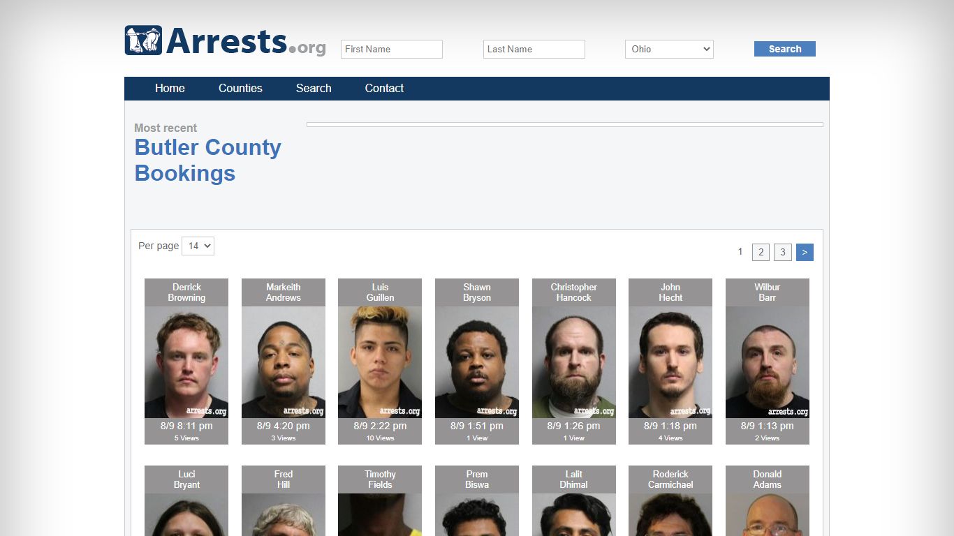 Butler County Arrests and Inmate Search