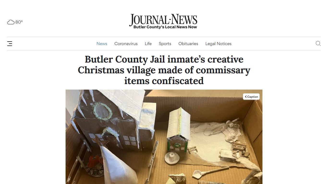 Butler County Jail inmate’s creative Christmas village ...